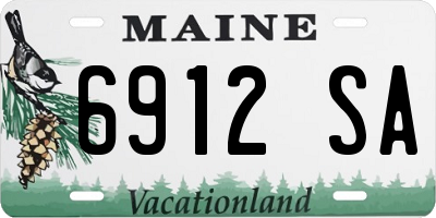 ME license plate 6912SA