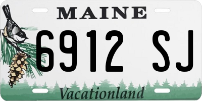 ME license plate 6912SJ