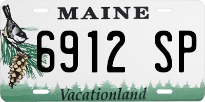 ME license plate 6912SP