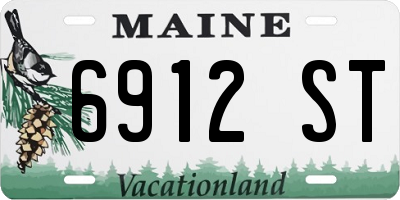 ME license plate 6912ST