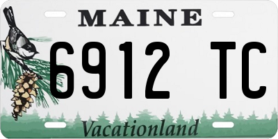 ME license plate 6912TC