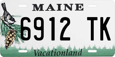 ME license plate 6912TK