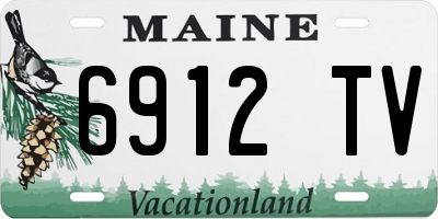 ME license plate 6912TV