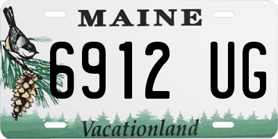 ME license plate 6912UG