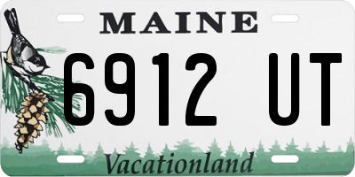 ME license plate 6912UT