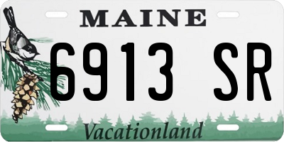 ME license plate 6913SR