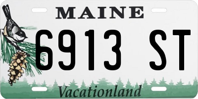 ME license plate 6913ST
