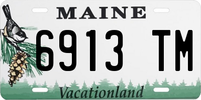 ME license plate 6913TM