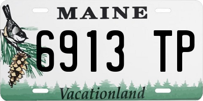 ME license plate 6913TP