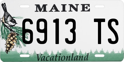 ME license plate 6913TS