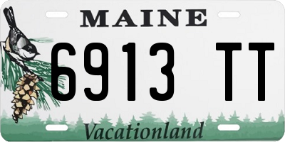 ME license plate 6913TT