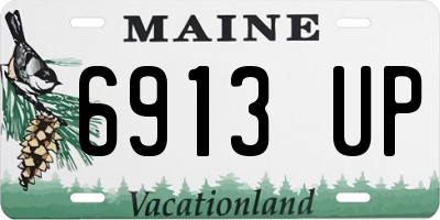 ME license plate 6913UP