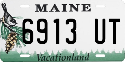 ME license plate 6913UT