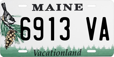 ME license plate 6913VA