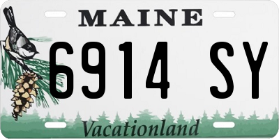 ME license plate 6914SY