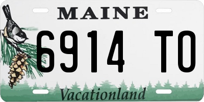 ME license plate 6914TO