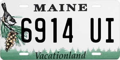 ME license plate 6914UI