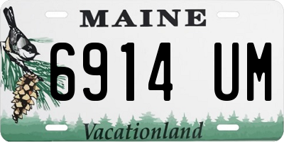 ME license plate 6914UM