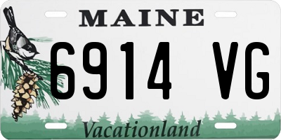 ME license plate 6914VG