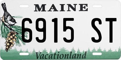 ME license plate 6915ST