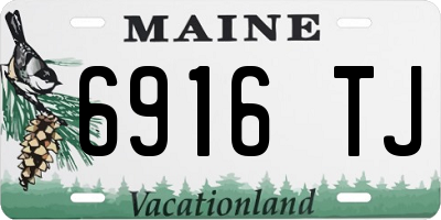 ME license plate 6916TJ