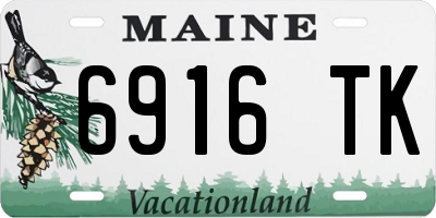 ME license plate 6916TK