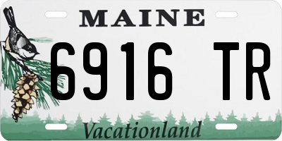 ME license plate 6916TR
