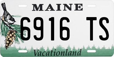 ME license plate 6916TS
