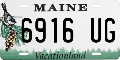 ME license plate 6916UG