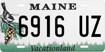 ME license plate 6916UZ