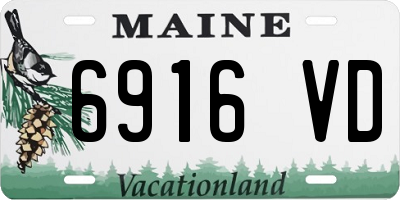 ME license plate 6916VD