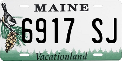 ME license plate 6917SJ