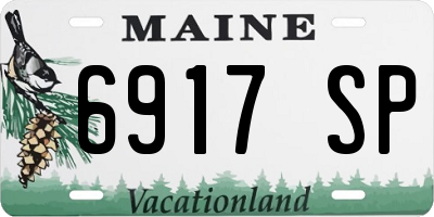ME license plate 6917SP