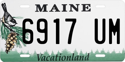 ME license plate 6917UM