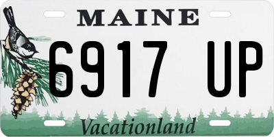 ME license plate 6917UP