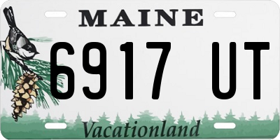 ME license plate 6917UT