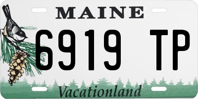ME license plate 6919TP