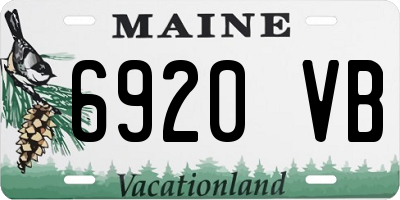 ME license plate 6920VB