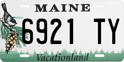 ME license plate 6921TY