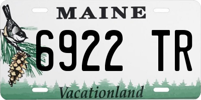 ME license plate 6922TR