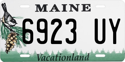 ME license plate 6923UY