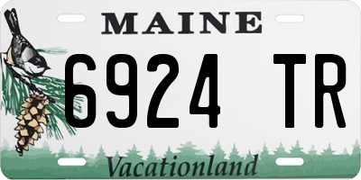 ME license plate 6924TR