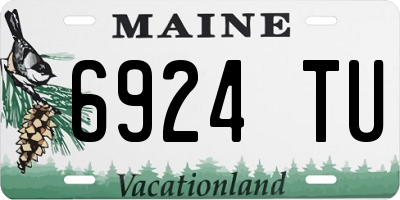 ME license plate 6924TU