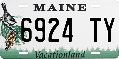 ME license plate 6924TY