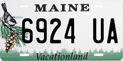ME license plate 6924UA