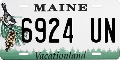 ME license plate 6924UN
