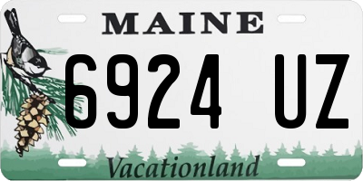 ME license plate 6924UZ