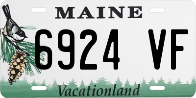 ME license plate 6924VF