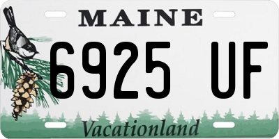 ME license plate 6925UF