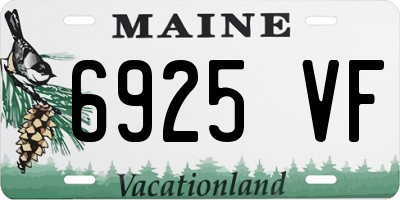 ME license plate 6925VF